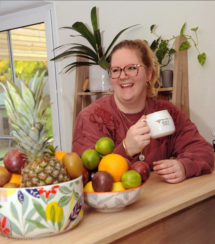 Céline Liaigre avec ses enfants, accompagnante périnatale en Deux-Sèvres